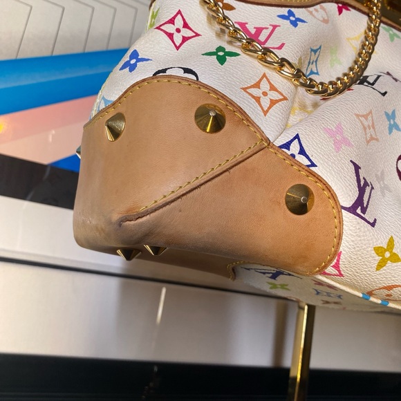 Louis Vuitton White Multi-Color Judy MM Bag - Picture 9 of 16